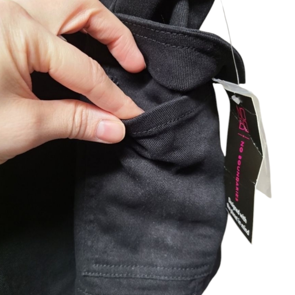 No Boundaries Womens Black Jean Skort Medium NWT - Picture 4 of 7